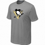 NHL Pittsburgh Penguins big & tall logo T-shirt light grey