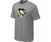 NHL Pittsburgh Penguins big & tall logo T-shirt light grey