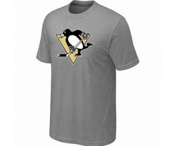 NHL Pittsburgh Penguins big & tall logo T-shirt light grey