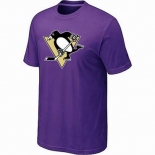 NHL Pittsburgh Penguins big & tall logo T-shirt purple