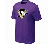 NHL Pittsburgh Penguins big & tall logo T-shirt purple