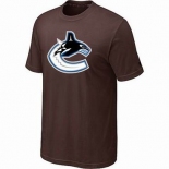 NHL Vancouver Canucks big & tall logo T-shirt brown