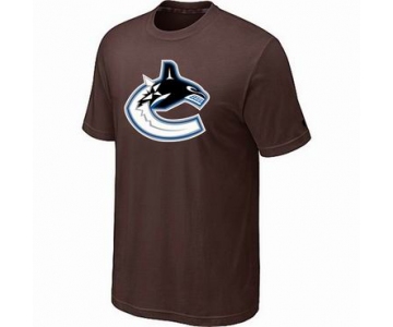 NHL Vancouver Canucks big & tall logo T-shirt brown