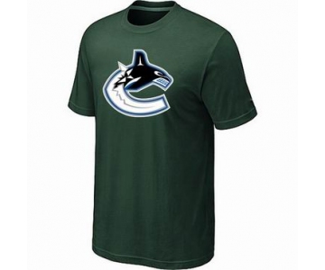 NHL Vancouver Canucks big & tall logo T-shirt dk green