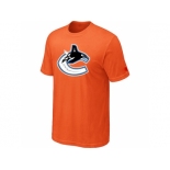 NHL Vancouver Canucks big & tall logo T-shirt orange