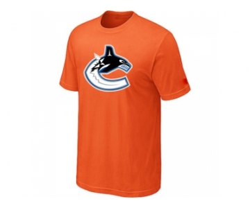 NHL Vancouver Canucks big & tall logo T-shirt orange