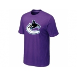 NHL Vancouver Canucks big & tall logo T-shirt purple