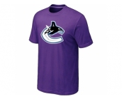 NHL Vancouver Canucks big & tall logo T-shirt purple