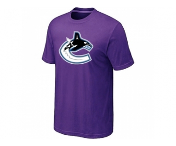 NHL Vancouver Canucks big & tall logo T-shirt purple