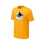 NHL Vancouver Canucks big & tall logo T-shirt yellow