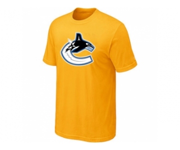 NHL Vancouver Canucks big & tall logo T-shirt yellow