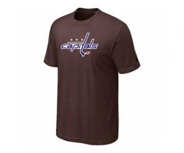 NHL Washington Capitals Big & Tall Logo Brown T-Shirt