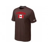 Nike 2014 Olympics Canada Flag Collection Locker Room T-Shirt Brown