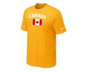 Nike 2014 Olympics Canada Flag Collection Locker Room T-Shirt Yellow