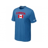 Nike 2014 Olympics Canada Flag Collection Locker Room T-Shirt light Blue