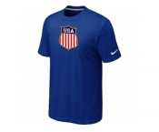 Nike Team USA Hockey Winter Olympics KO Collection Locker Room T-Shirt Blue