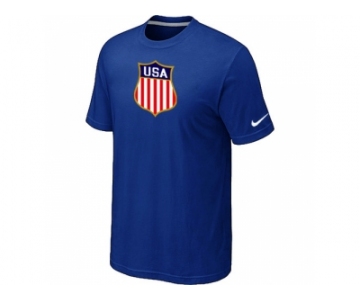 Nike Team USA Hockey Winter Olympics KO Collection Locker Room T-Shirt Blue