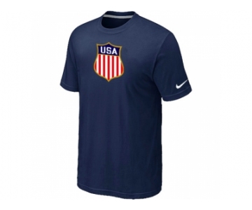 Nike Team USA Hockey Winter Olympics KO Collection Locker Room T-Shirt D.Blue