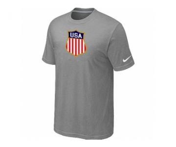 Nike Team USA Hockey Winter Olympics KO Collection Locker Room T-Shirt L.Grey