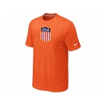 Nike Team USA Hockey Winter Olympics KO Collection Locker Room T-Shirt Orange