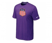 Nike Team USA Hockey Winter Olympics KO Collection Locker Room T-Shirt Purple