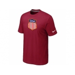 Nike Team USA Hockey Winter Olympics KO Collection Locker Room T-Shirt Red