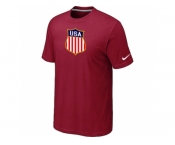 Nike Team USA Hockey Winter Olympics KO Collection Locker Room T-Shirt Red