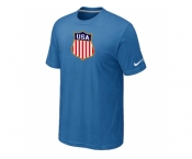 Nike Team USA Hockey Winter Olympics KO Collection Locker Room T-Shirt light Blue