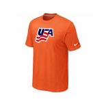 Nike USA Graphic Legend Performance Collection Locker Room T-Shirt Orange