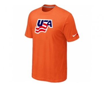 Nike USA Graphic Legend Performance Collection Locker Room T-Shirt Orange