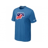 Nike USA Graphic Legend Performance Collection Locker Room T-Shirt light Blue