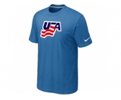 Nike USA Graphic Legend Performance Collection Locker Room T-Shirt light Blue