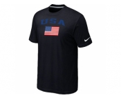 USA Olympics USA Flag Collection Locker Room T-Shirt Black