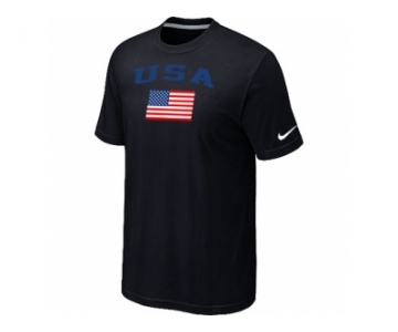 USA Olympics USA Flag Collection Locker Room T-Shirt Black