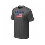 USA Olympics USA Flag Collection Locker Room T-Shirt D.Grey