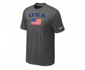 USA Olympics USA Flag Collection Locker Room T-Shirt D.Grey