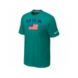 USA Olympics USA Flag Collection Locker Room T-Shirt Green