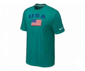 USA Olympics USA Flag Collection Locker Room T-Shirt Green