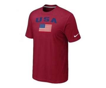 USA Olympics USA Flag Collection Locker Room T-Shirt Red