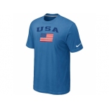 USA Olympics USA Flag Collection Locker Room T-Shirt light Blue