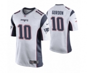 Men New England Patriots #10 Josh Gordon White Game Jersey