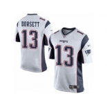 Men Nike New England Patriots #13 Phillip Dorsett Game White NFL Jersey