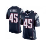 Men Nike New England Patriots #45 David Harris Game Navy Blue Team Color NFL Jersey