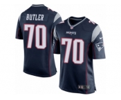 Men Nike New England Patriots #70 Adam Butler Game Navy Blue Team Color NFL Jersey