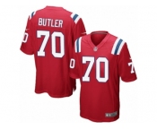 Men Nike New England Patriots #70 Adam Butler Game Red Alternate NFL Jersey