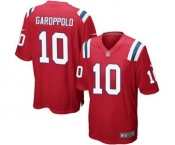 Men's Nike New England Patriots #10 Jimmy Garoppolo Game Red Alternate NFL Jersey