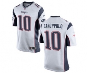 Men's Nike New England Patriots #10 Jimmy Garoppolo Game White NFL Jersey