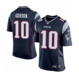 Men's Nike New England Patriots #10 Josh Gordon Game Navy Blue Team Color NFL Jersey