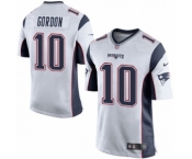 Men's Nike New England Patriots #10 Josh Gordon Game White NFL Jersey