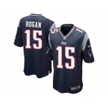 Men's Nike New England Patriots #15 Chris Hogan Game Navy Blue Team Color NFL Jersey